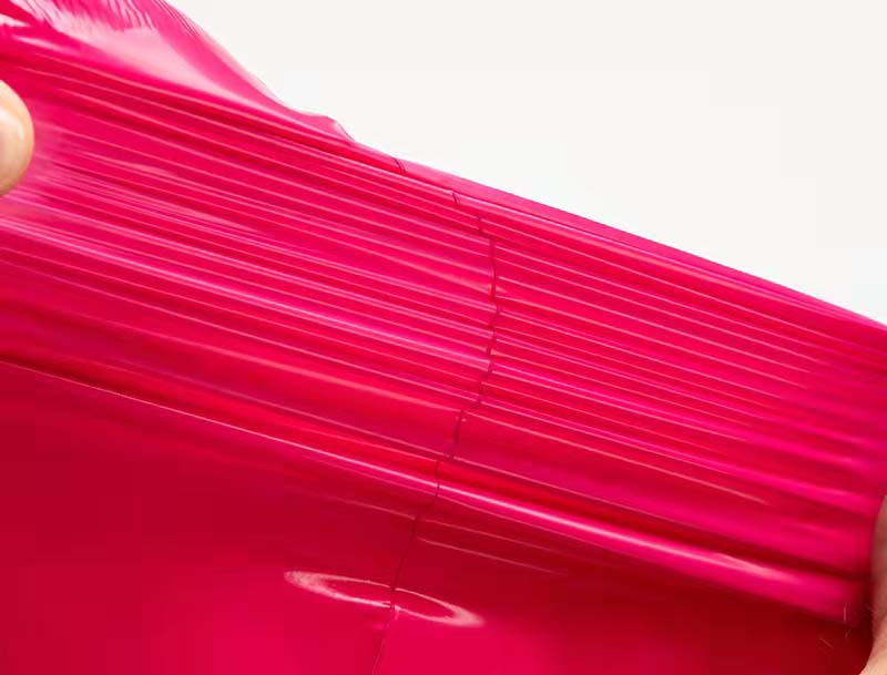 甘州玫红色快递袋-05