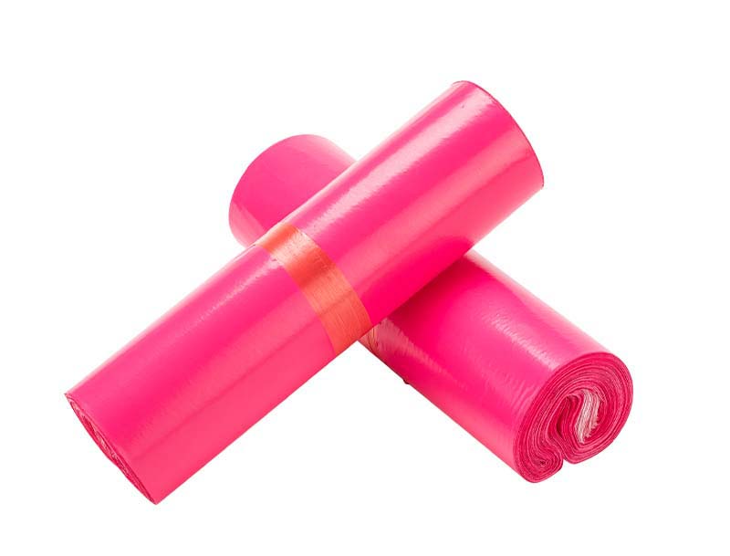 甘州玫红色快递袋-02